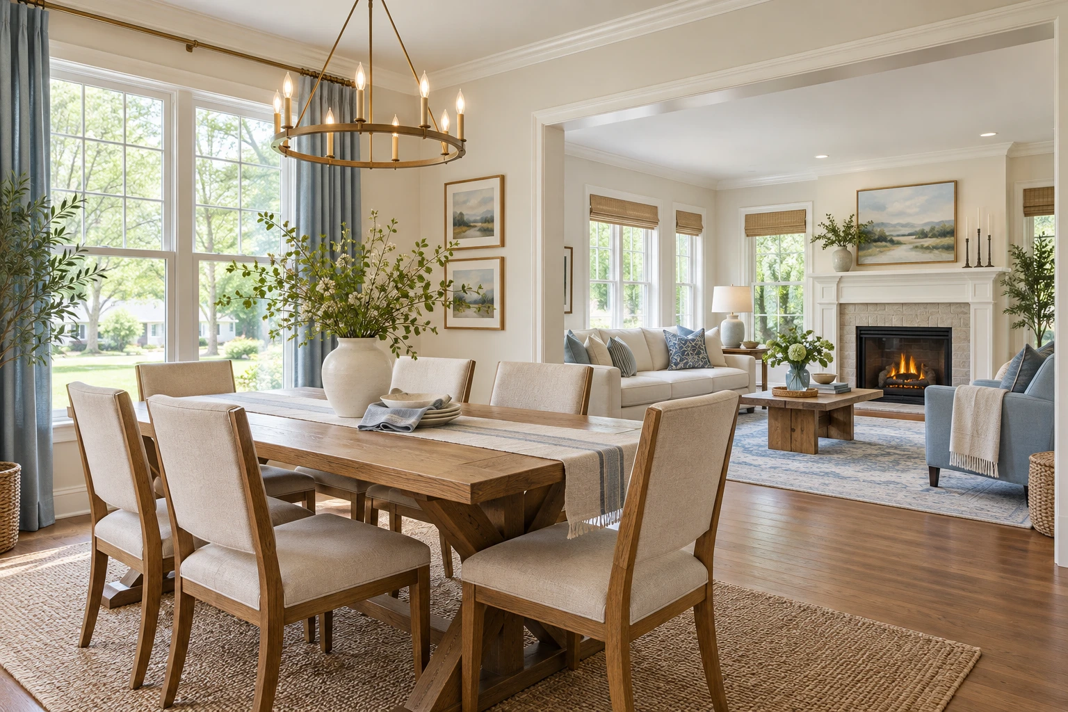 Illustrative prepared home interior